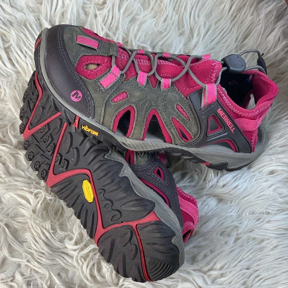 Merrell All Out Blaze Sieve Women Water Sandal Hiking Water Shoes Vibram 6.5